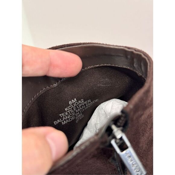 Calvin Klein Ankle Boots Size 8 Brown Block Heel Side Zip Winter Booties - Picture 8 of 10